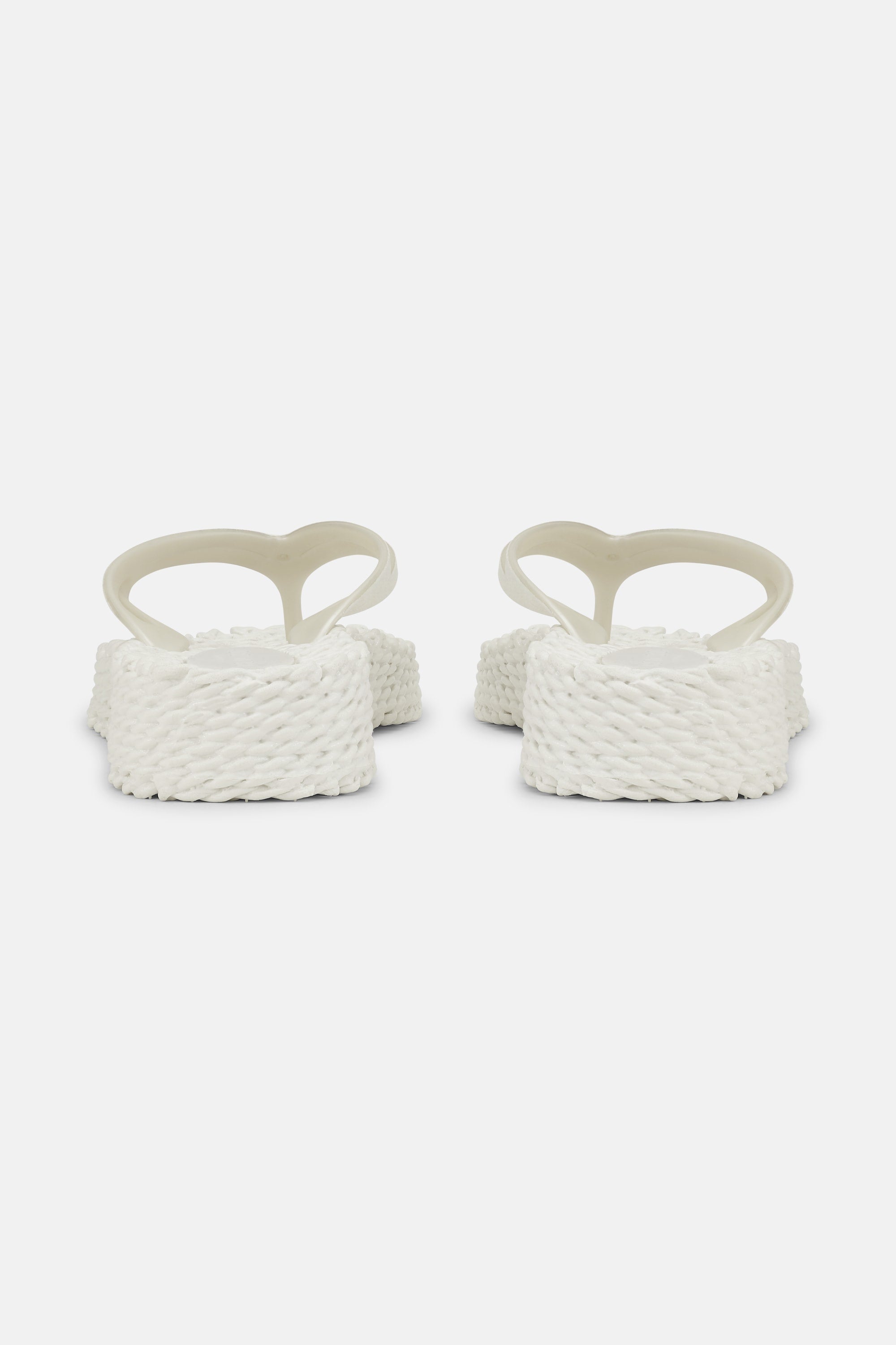 Platform Klipklapper Glitter - Creme